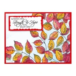Stampendous Leafy Lines Cling Rubber Stamp Set From The Beautiful Backgrounds Collection -Woodland Scenics Shop RSC 031 BeautifulBackgroundsStampendous Leafy Lines Project