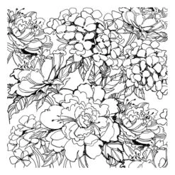 Stampendous Floral Garden Cling Rubber Stamp Set From The Beautiful Backgrounds Collection -Woodland Scenics Shop RSC 032 BeautifulBackgroundsStampendous Floral Garden Color