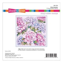 Stampendous Floral Garden Cling Rubber Stamp Set From The Beautiful Backgrounds Collection -Woodland Scenics Shop RSC 032 BeautifulBackgroundsStampendous Floral Garden Pac