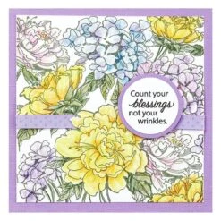 Stampendous Floral Garden Cling Rubber Stamp Set From The Beautiful Backgrounds Collection -Woodland Scenics Shop RSC 032 BeautifulBackgroundsStampendous Floral Garden Project