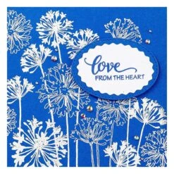Stampendous Agapanthus Cling Rubber Stamp Set From The Beautiful Backgrounds Collection -Woodland Scenics Shop RSC 033 BeautifulBackgroundsStampendous Agapanthus Project