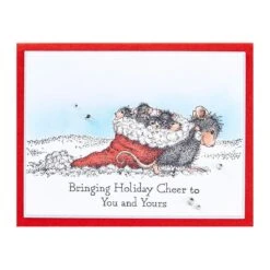 Christmas Friends Cling Rubber Stamp Set From The House-Mouse Holiday Friends Collection -Woodland Scenics Shop RSC 035 Holiday Friends House Mouse Christmas Friends Project