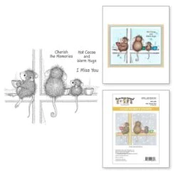 Hot Cocoa Day Cling Rubber Stamp Set From The House-Mouse Holiday Friends Collection