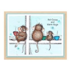 Hot Cocoa Day Cling Rubber Stamp Set From The House-Mouse Holiday Friends Collection 10 Hot Cocoa Day Cling Rubber Stamp Set From The House-Mouse Holiday Friends Collection -Woodland Scenics Shop RSC 038 Holiday Friends House Mouse Hot Cocoa Day Project