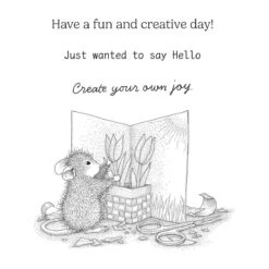 Creative Day Cling Rubber Stamp Set From The House-Mouse Creative Day Collection -Woodland Scenics Shop RSC 049 Creative Day House Mouse Creative Day Color