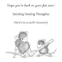 Healing Thoughts Cling Rubber Stamp Set From The House-Mouse Creative Day Collection -Woodland Scenics Shop RSC 051 Creative Day House Mouse Healing Thoughts Color