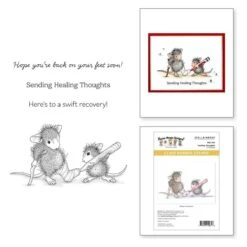 Healing Thoughts Cling Rubber Stamp Set From The House-Mouse Creative Day Collection