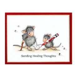 Healing Thoughts Cling Rubber Stamp Set From The House-Mouse Creative Day Collection -Woodland Scenics Shop RSC 051 Creative Day House Mouse Healing Thoughts Project