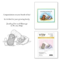 Bundle Of Joy Cling Rubber Stamp Set From The House-Mouse Creative Day Collection