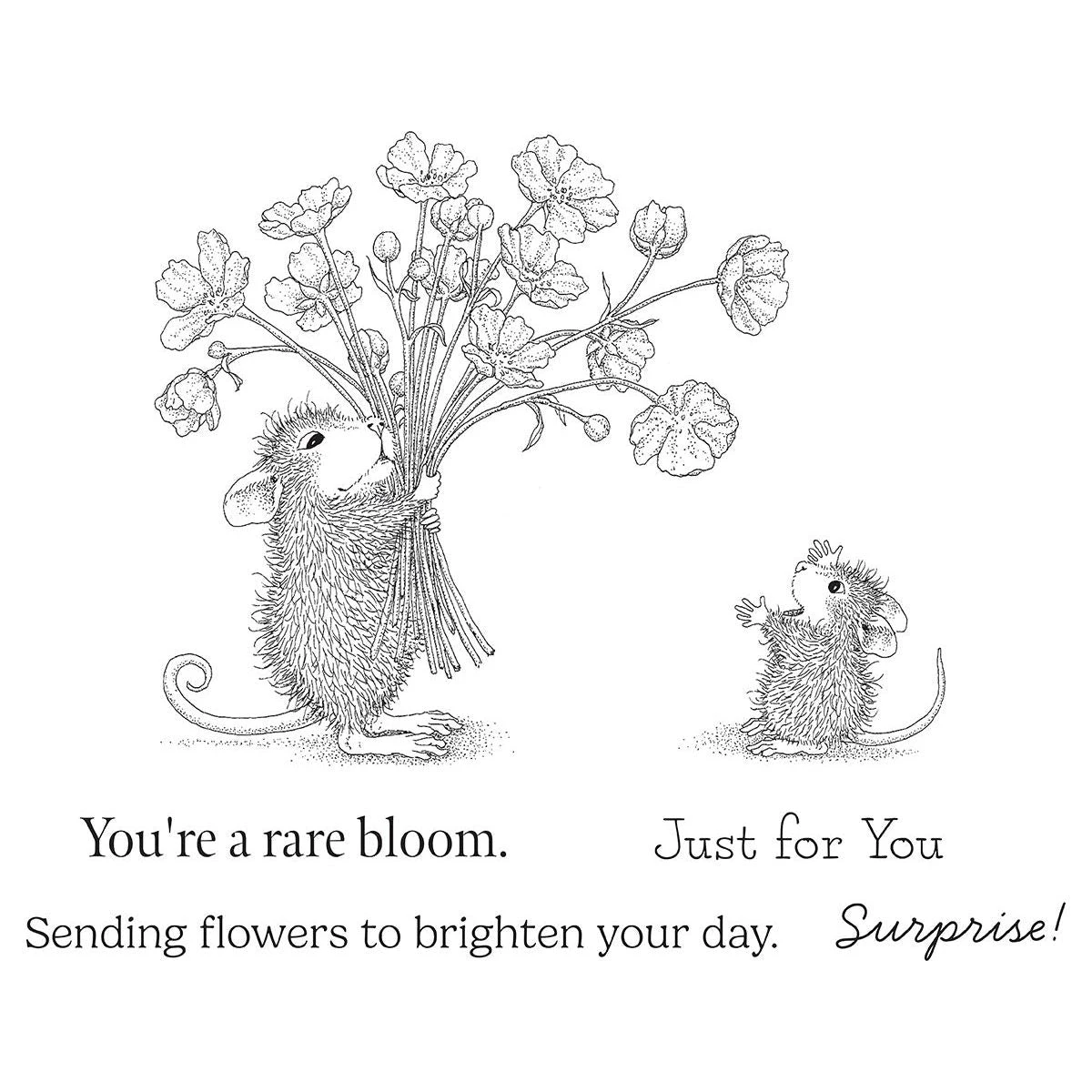 Rare Bloom Cling Rubber Stamp Set From The House-Mouse Rare Bloom Collection 3 Rare Bloom Cling Rubber Stamp Set From The House-Mouse Rare Bloom Collection - Image 3