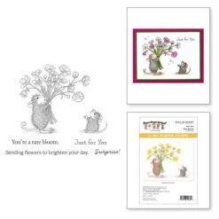 Rare Bloom Cling Rubber Stamp Set From The House-Mouse Rare Bloom Collection