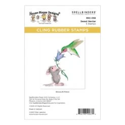 Sweet Nectar Cling Rubber Stamp Set From The House-Mouse Rare Bloom Collection -Woodland Scenics Shop RSC 056 Rare Blooms House Mouse Sweet Nectar Pac