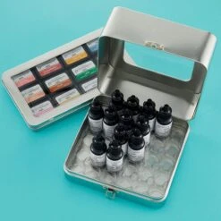 Ranger Tim Holtz Alcohol Ink Storage Tin 8 Ranger Tim Holtz Alcohol Ink Storage Tin -Woodland Scenics Shop ReinkerStorageV2