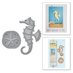 Die D-Lites Seahorse & Sand Dollar Etched Dies