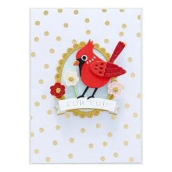 Tweet Cardinal Etched Dies From The Celebrate The Season Collection -Woodland Scenics Shop S1 059 Celebrate the Season Tweet Cardinal Project