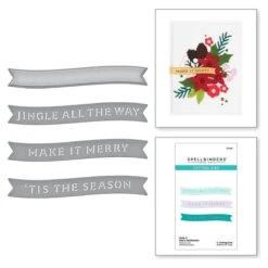 Make It Merry Sentiments Etched Dies From The Make It Merry Collection