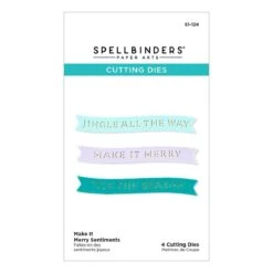 Make It Merry Sentiments Etched Dies From The Make It Merry Collection -Woodland Scenics Shop S1 124 Make It Merry Sentiments Pac