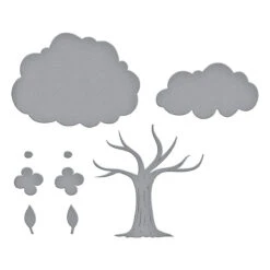 Flowering Tree Etched Dies From The Out And About Collection -Woodland Scenics Shop S1 138 Out About Flowering Tree Color