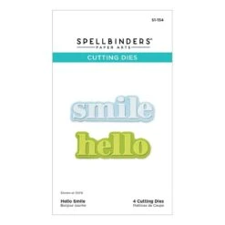 Hello Smile Etched Dies From The Out And About Collection -Woodland Scenics Shop S1 154 Out About Hello Smile Pac