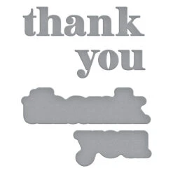 Thank You Etched Dies From The Out And About Collection 9 Thank You Etched Dies From The Out And About Collection -Woodland Scenics Shop S1 155 Out About Thank You Color