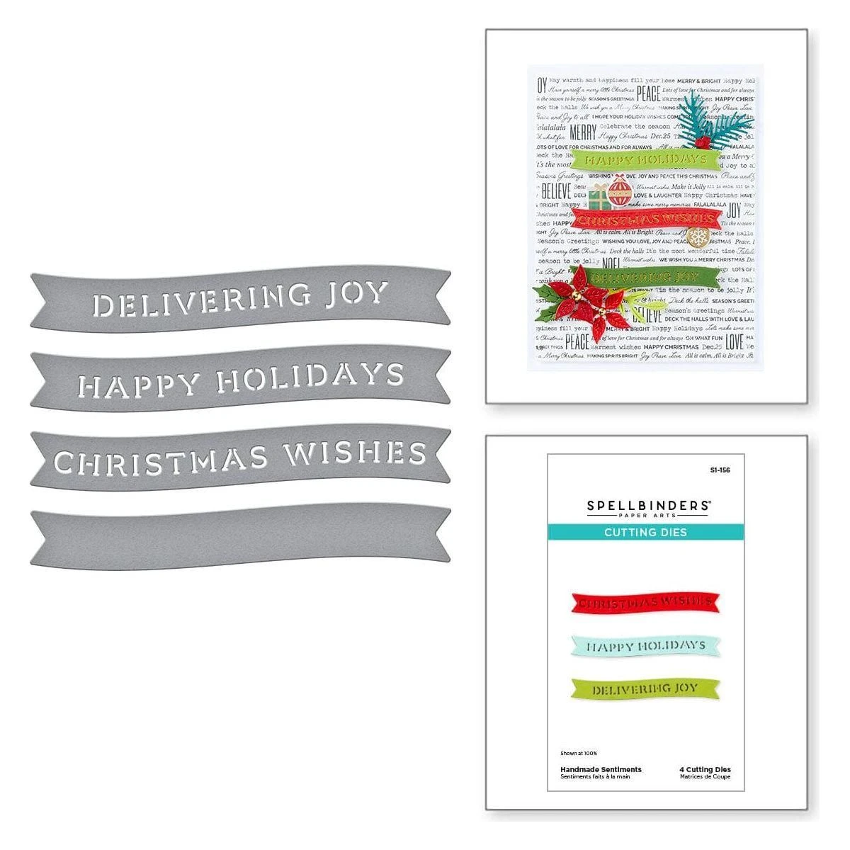 Handmade Sentiments Etched Dies From The Handmade Holidays Collection 1 Handmade Sentiments Etched Dies From The Handmade Holidays Collection