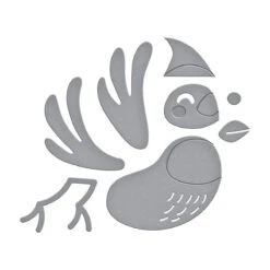 Conrad Cardinal Etched Dies From The Dancin' Christmas Friends Collection -Woodland Scenics Shop S1 157 Dancin Christmas Friends Conrad Cardinal Color