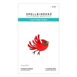 Conrad Cardinal Etched Dies From The Dancin' Christmas Friends Collection -Woodland Scenics Shop S1 157 Dancin Christmas Friends Conrad Cardinal Pac