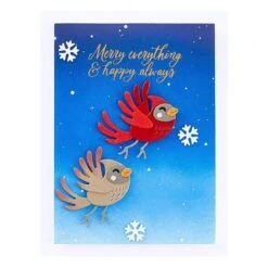 Conrad Cardinal Etched Dies From The Dancin' Christmas Friends Collection -Woodland Scenics Shop S1 157 Dancin Christmas Friends Conrad Cardinal Project