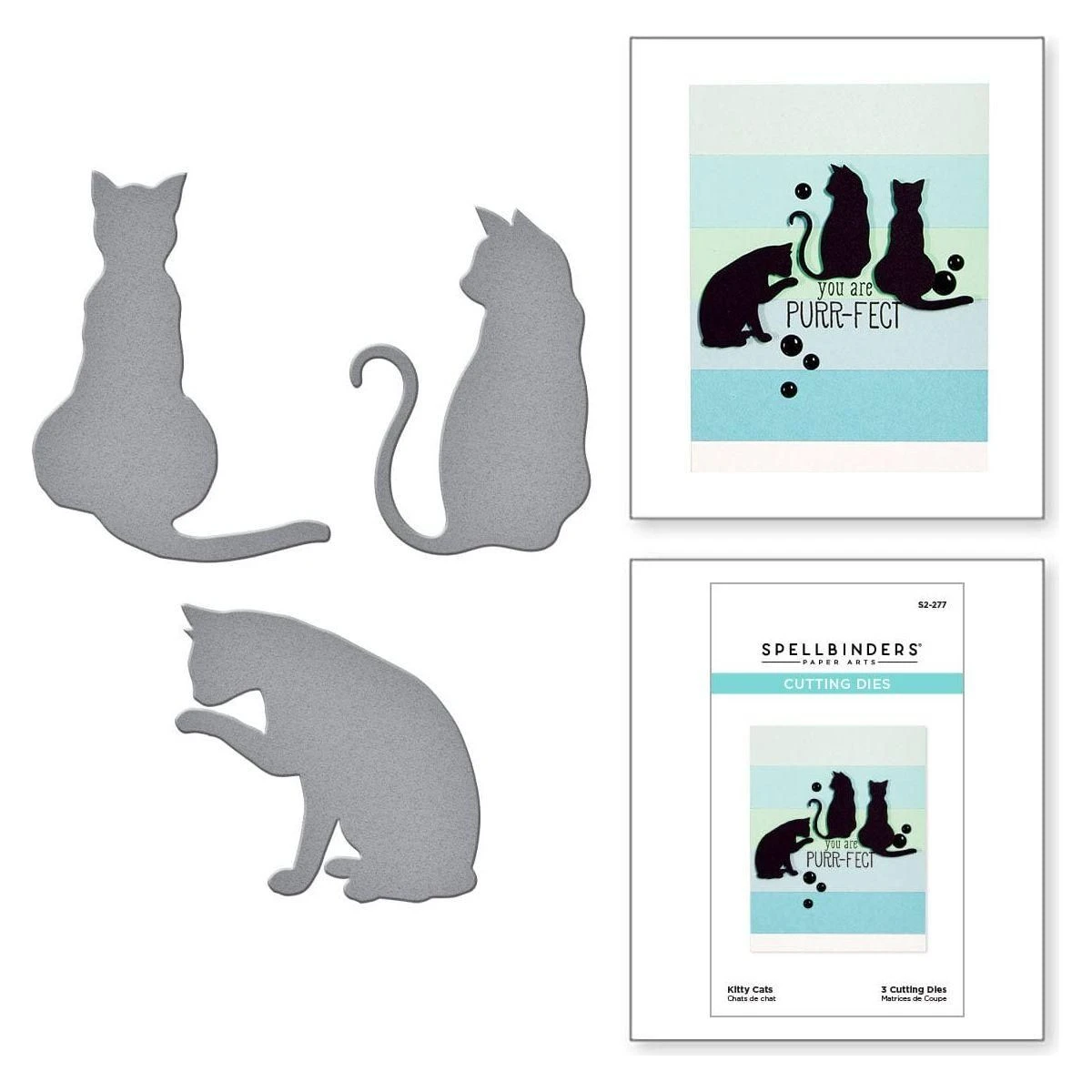 Die D-Lites Kitty Cats Etched Dies 3 Die D-Lites Kitty Cats Etched Dies - Image 3