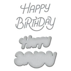 Stylized Happy Birthday Etched Dies From The Birthday Celebrations Collection 9 Stylized Happy Birthday Etched Dies From The Birthday Celebrations Collection -Woodland Scenics Shop S2 342 Spellbinders Birthday Stylized Happy Birthday Color 12424