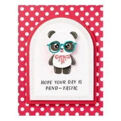 Dancin' Birthday Panda Etched Dies From The Monster Birthday Collection -Woodland Scenics Shop S2 378 Monster Birthday Dancin Birthday Panda Project