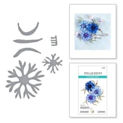 Bachelor Button Etched Dies From The Through The Meadow Collection By Susan Tierney-Cockburn