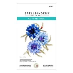 Bachelor Button Etched Dies From The Through The Meadow Collection By Susan Tierney-Cockburn -Woodland Scenics Shop S2 413 Through the Meadow STC Bachelor Button Pac