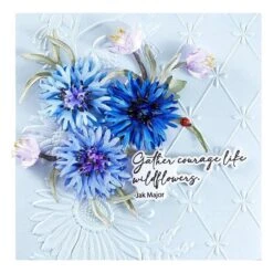 Bachelor Button Etched Dies From The Through The Meadow Collection By Susan Tierney-Cockburn -Woodland Scenics Shop S2 413 Through the Meadow STC Bachelor Button Project