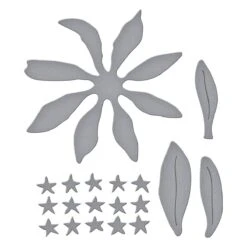 Lavender Mountain Daisy Etched Dies From The Through The Meadow Collection By Susan Tierney-Cockburn -Woodland Scenics Shop S2 414 Through the Meadow STC Lavender Mountain Daisy Color