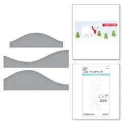 Color Block Scenic Scape Etched Dies From The Tis The Season Collection