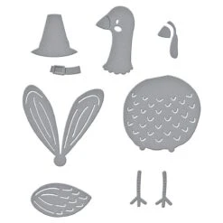 Happy Turkey Day Etched Dies From The Fall Traditions Collection -Woodland Scenics Shop S3 422 Happy Turkey Day Color REV111721 62873.1648681541.1280.1280