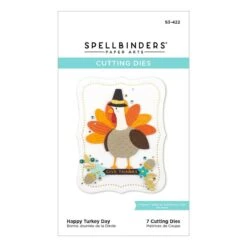 Happy Turkey Day Etched Dies From The Fall Traditions Collection -Woodland Scenics Shop S3 422 Happy Turkey Day Pac REV111721 31894.1648681586.1280.1280