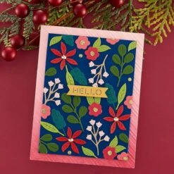 Petite Blooms And Sentiments From The Merry & Bright Collection -Woodland Scenics Shop S3 485 Merry Bright Petite Blooms and Sentiments Project 2