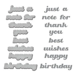 Popular Sentiments Etched Dies From The Sealed For Christmas Collection -Woodland Scenics Shop S3 492 Sealed For Christmas Popular Sentiments Color