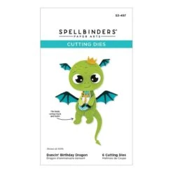 Dancin' Birthday Dragon Etched Dies From The Monster Birthday Collection -Woodland Scenics Shop S3 497 Monster Birthday Dancin Birthday Dragon Pac