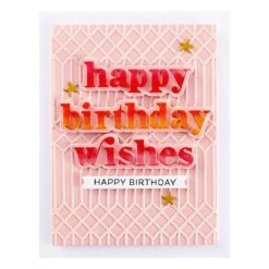 Happy Birthday Wishes Etched Dies From The Out And About Collection 11 Happy Birthday Wishes Etched Dies From The Out And About Collection -Woodland Scenics Shop S3 514 Out About Happy Birthday Wishes Project