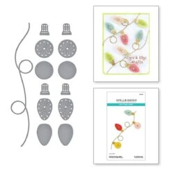 Stitched String Lights Etched Dies From The Stitched Bright Collection