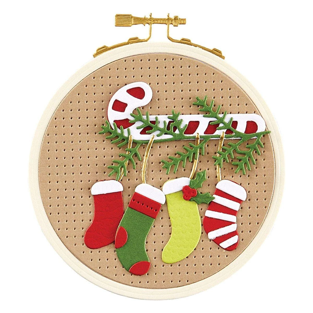 Faux Embroidered Stockings Etched Dies From The Nichol's Needlework Collection By Nichol Spohr 5 Faux Embroidered Stockings Etched Dies From The Nichol's Needlework Collection By Nichol Spohr - Image 5