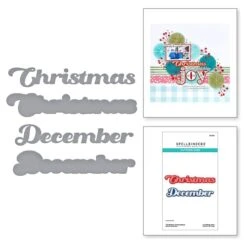 Christmas & December Etched Dies From The Storytelling By Spellbinders Scrapbooking Collection