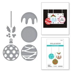 Festive Ornaments Etched Dies From The Essential Holiday Collection By Lisa Horton