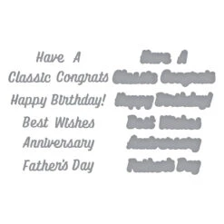 Classic Sentiments Etched Dies From The Classic Road Legends Collection By Mindy Eggen -Woodland Scenics Shop S3 553 Classic Road Legends Mindy Eggen Classic Sentiments Color