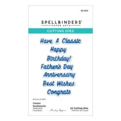 Classic Sentiments Etched Dies From The Classic Road Legends Collection By Mindy Eggen -Woodland Scenics Shop S3 553 Classic Road Legends Mindy Eggen Classic Sentiments Pac
