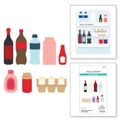 Spell It Out Fridge Staples Etched Dies - Coordinates With May 2025 Large Die Of The Month Club