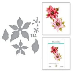 Poinsettia Etched Dies From Susan's Holiday Flora Collection By Susan Tierney-Cockburn